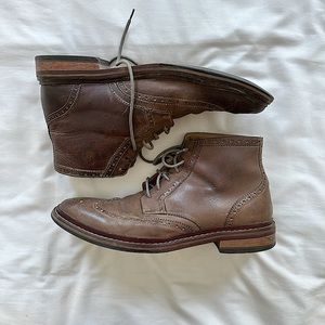 Cole Haan wingtip leather boots